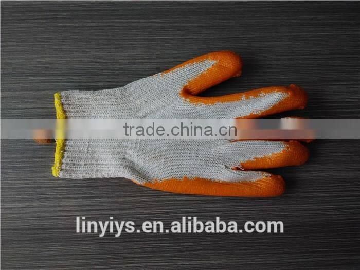 Heavy duty Latex/Rubber Coated Cotton Knitted Working Glove