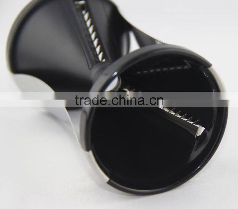 Green Black Stainless Steel Spirelli Spiral Slicer Spiral Vegetable Slicer as seen on TV