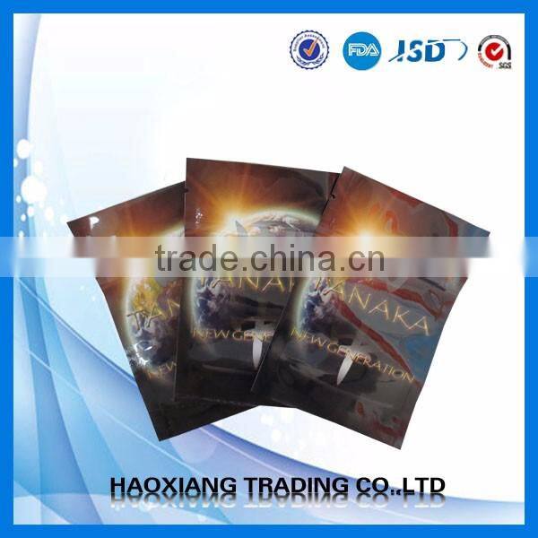 three side sealed food grade plastic bags plastic sealing bag for spices