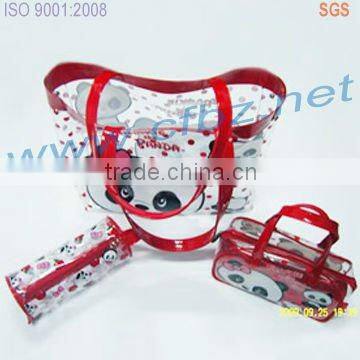 Plastic promotion shopping bag with zipper