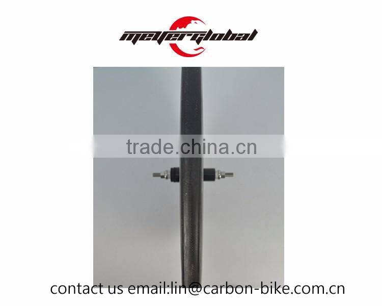 MeyerGlobal Customized decal 700C carbon track bicycle fixie front disc wheels