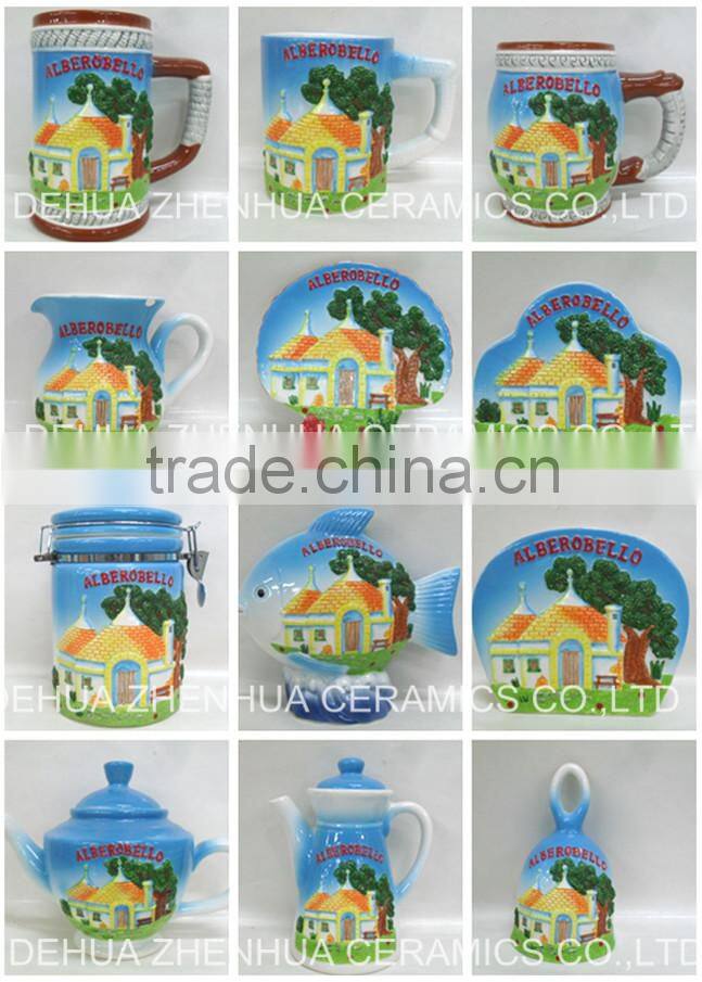 Medugorje ceramic souvenir jewelry round box