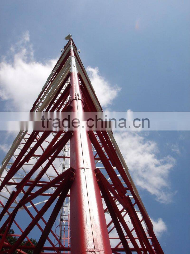 Long lifetime structure steel triangular tower