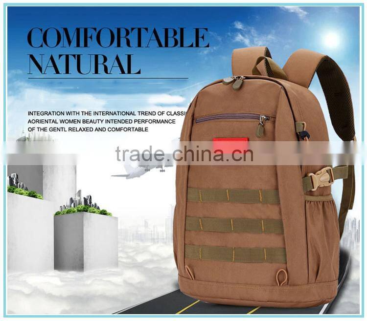 wholesale hiking backpack camouflage army school bag durable military canvas backpack