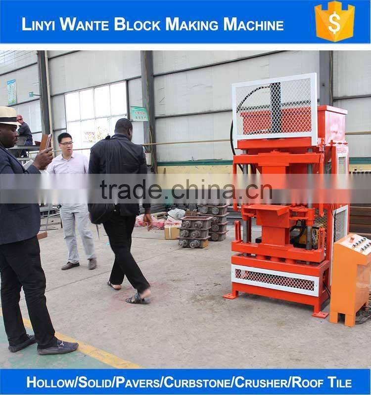 WT1-10 chinese press mud brick manual machine