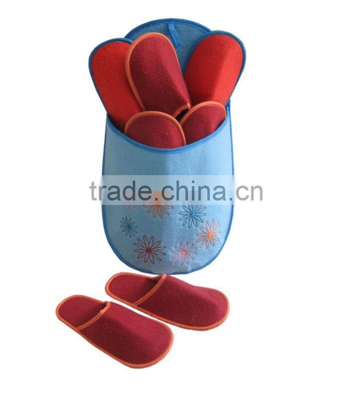 guest felt slipper set