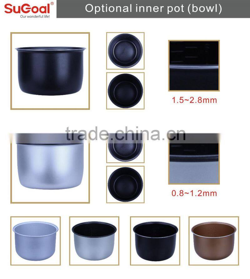 2015 SuGoal high quality stainless steel inner pot rice cooker