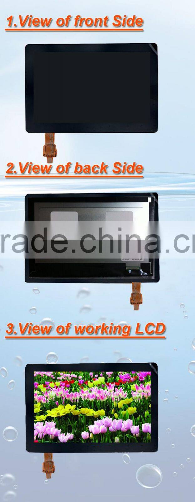 10.1inch lvds 1000nits 1280*800 sunlight readable full viewing angle dispay with USB capacitive touch