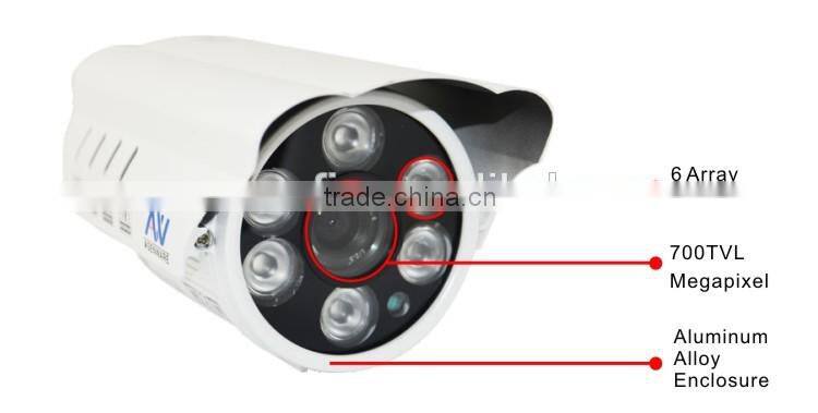 CCTV Security System Led Array 700TVL Bullet Analog CCTV Sony Ccd Video Camera With Ce Certificates