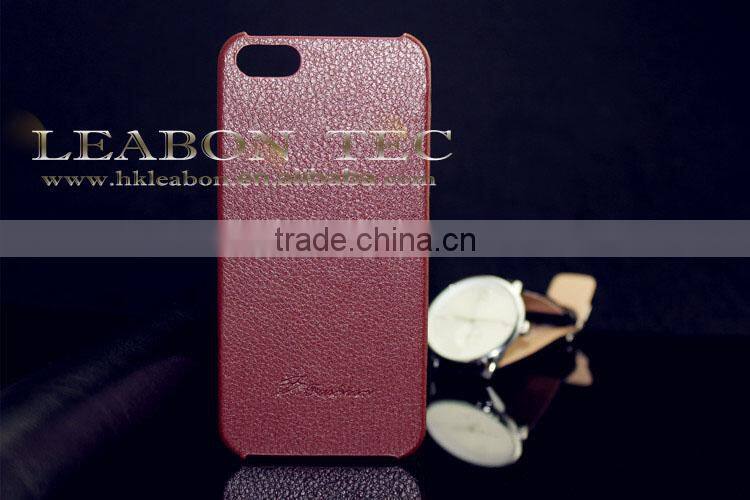 genuine leather phone case, ultra slim hard back case for iphone 5 5s, factory price