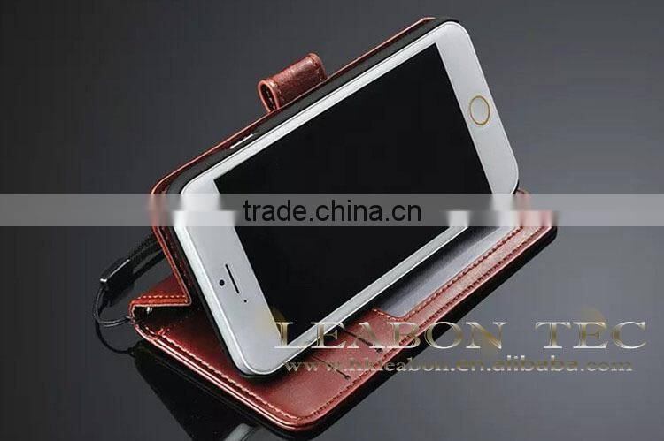 new Alibaba China Supplier Leather Wallet Case for Mobile Phone