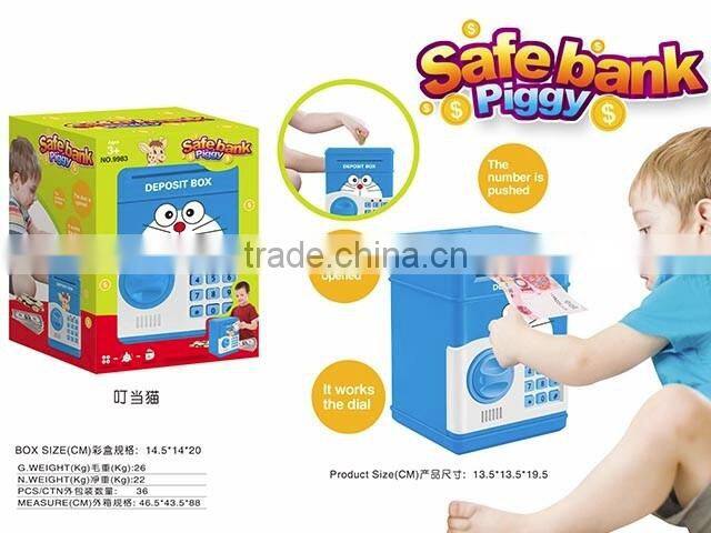 Hot sell Novelty Password Number Coin Bank Saving Money Cash Saving ATM Bank