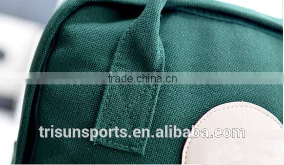 Fabric backpack teenage printing backpack with two layer bag Fitness factory directly