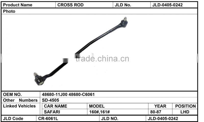 48680-11J00 48680-C6061 steering auto metal steel 555 centel link cross rod for safari