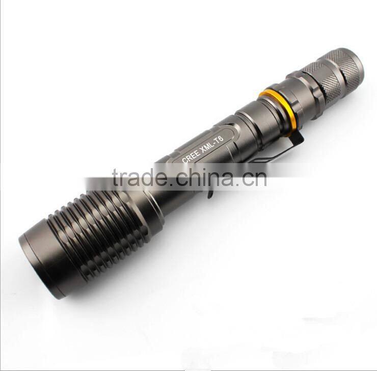 Cheap wholesale LED Rechargeable Police flashlight, police security led flashlight