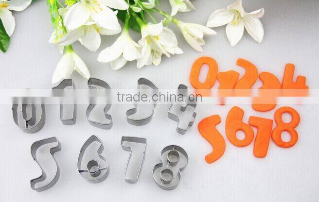 Custom Silicone Stainless Steel Alphabet Cookie Cutter