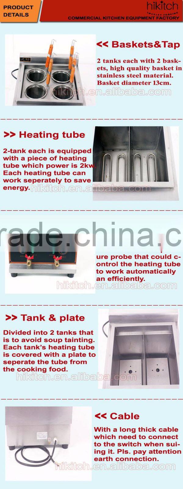 Desktop luxury electric noodle cooking equipment for carting Guangzhou manufacturer