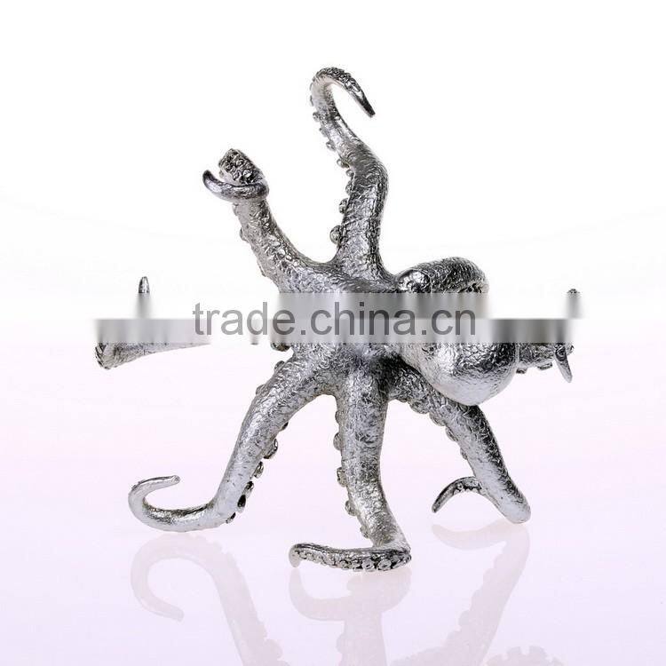 New arrival pewter octopus figurine