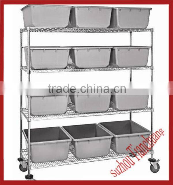 chromed stainless steel display stand