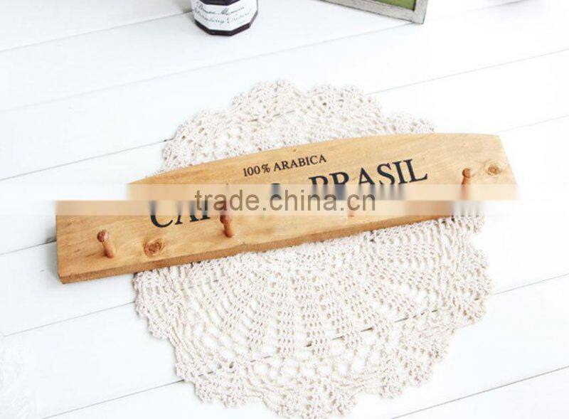 Hot sale Clothes hanger hook wooden hanger hook Children clothes wall hanger