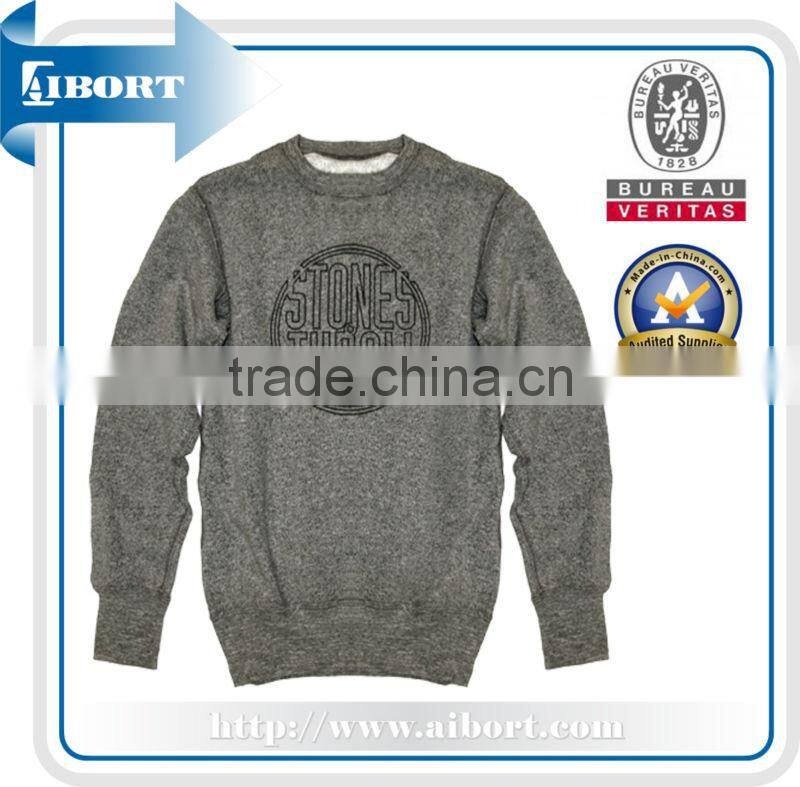 grey men's fitted sweatshirt,mens fashion sweatshirt