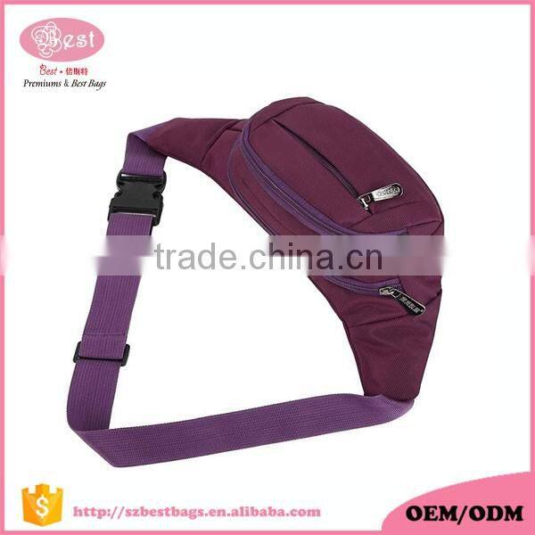 Manufacturer wholesale Nylon Running or Cycling Sport Waist Bag for Woman and Man