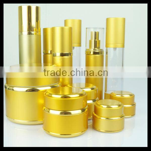 15gm/30gm/50gm gold aluminun cream jar for cosmetic packaging daily use