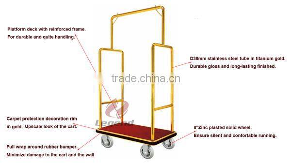 Alibaba china recommend this supplier,hotel luggage trolley