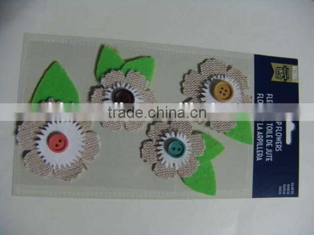 custom self-adhesive decorative felt sticker for kids