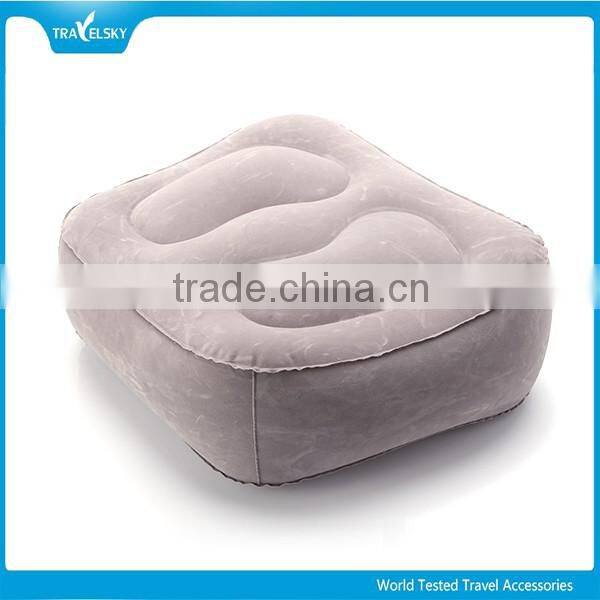 Travelsky 13407 Flocked PVC Travel Inflatable footrest