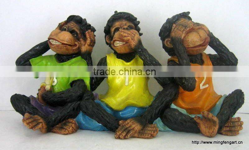Polyresin Monkey Figurine Decoration Craft