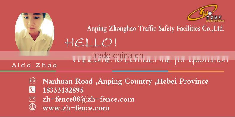 Factory direct sale hot dipped galvanized PVC coated and powder coated temporary fence