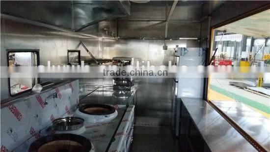 Fast food truck with cook equipment