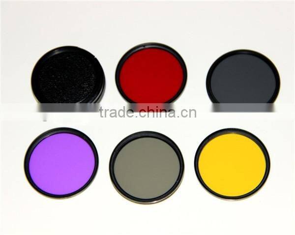 Camera Accessories 8 in 1 58mm ND4+Red+Yellow+UV+CPL+FLD Filter+Lens Cap For Sony A550 For Nikon D750 For Canon 550D 1100D