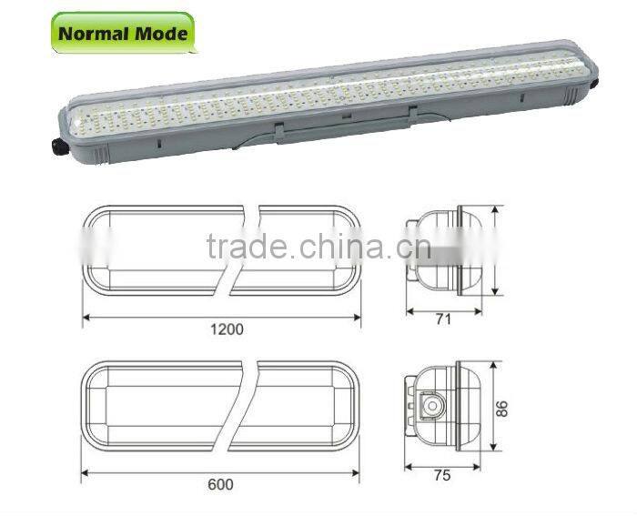 2013 NingBo IP65 38W LED Tri-Proof Fluorescent Lamp with SMD3528