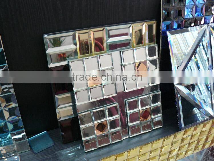 Glass mirror mosaic tile