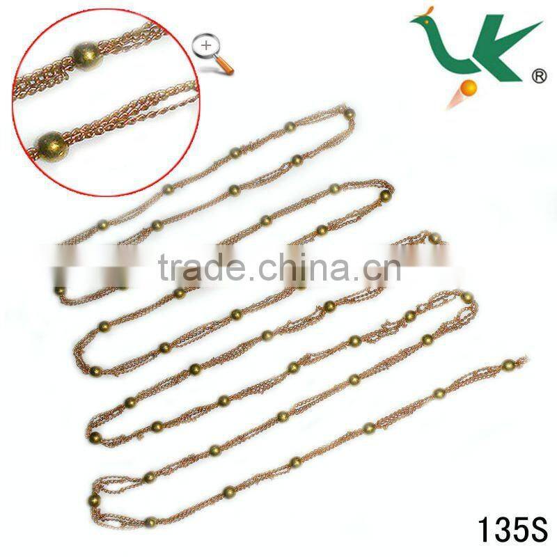 Assorted Size Fashion Raw Brass Chain Used For Jewelry, Handbag, Garment, Metal Craft