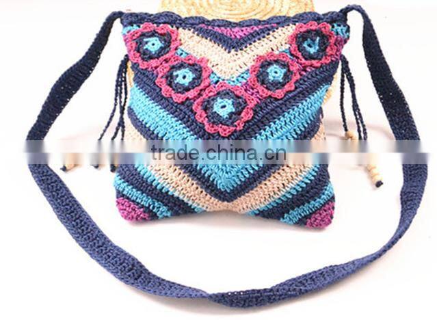 2016 fashion design shoulder bag national style nice bag women's woven bag
