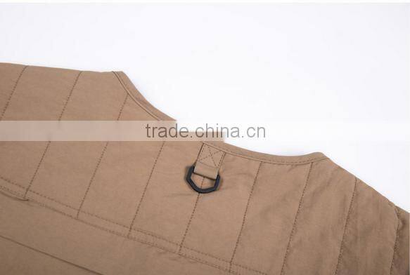 Custom men multi pockets fish vest