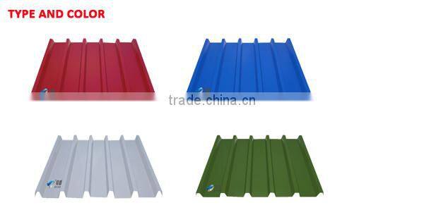 colored corrugated steel sheet for wall panel
