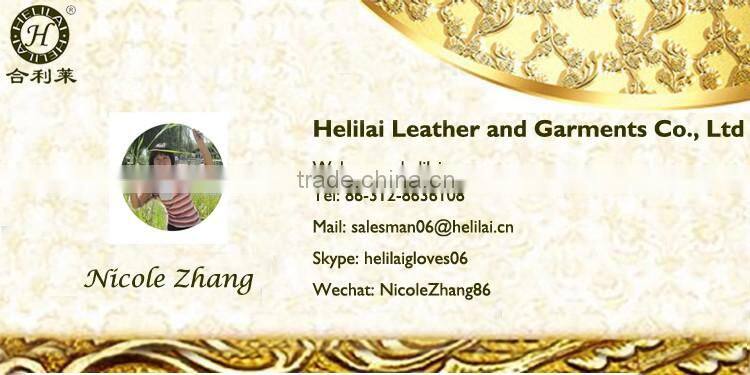 Helilai Gloves Factory Tan Suede Leather Men Gloves Made In China