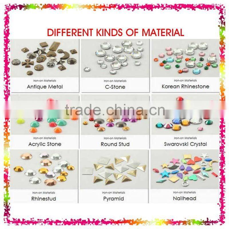 CROWN NAIL-HEAD IRON-ON RHINESTONE TRANSFER