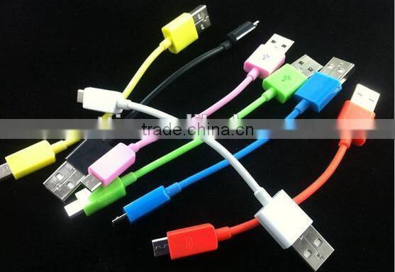 2014 hot sell short micro usb cable for android phone