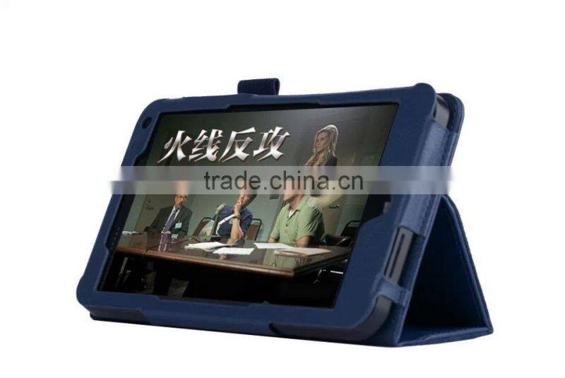 Magnetic Folio Stand Flip Leather Case for HP Steam 7