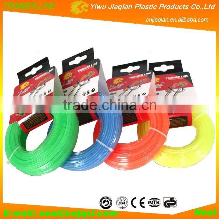 Hot Selling Grass Trimmer Line Dual Colors Nylon Monofilament Grass Trimmer Line Nylon Grass Cutter Line With Head Card
