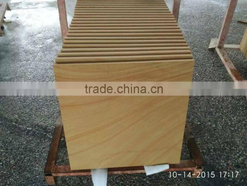 yellow wooden sandstone paving outdoor paving tiles cheap price