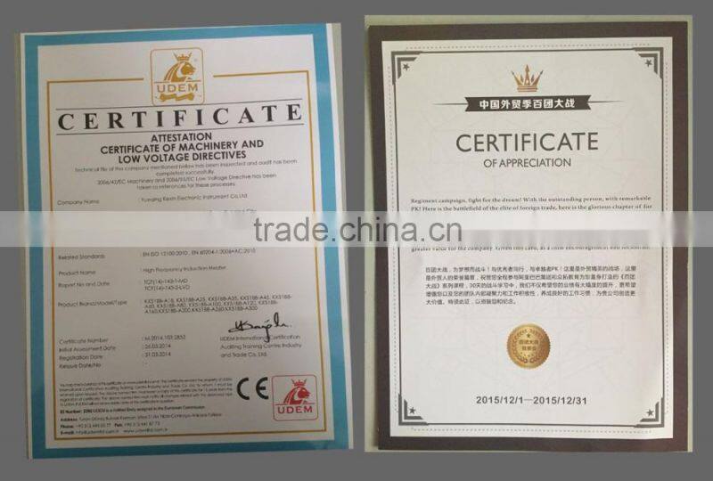 Hot sale 50kw high frequency induction iron melting machine