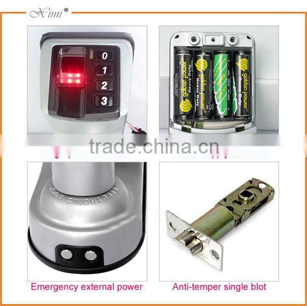 Good quality adel fingerprint lock with key and battery 120 users fingerprint door lock fingerrpint access control system