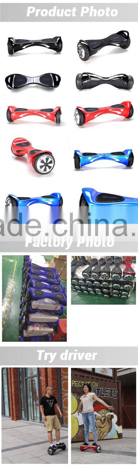 new products smart 6.5 inch 2 wheel self balancing and standing electric scooter