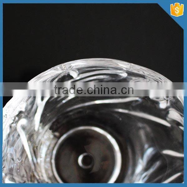 pressed punch glass crystal bowl engraved flower crystal fruit bowl